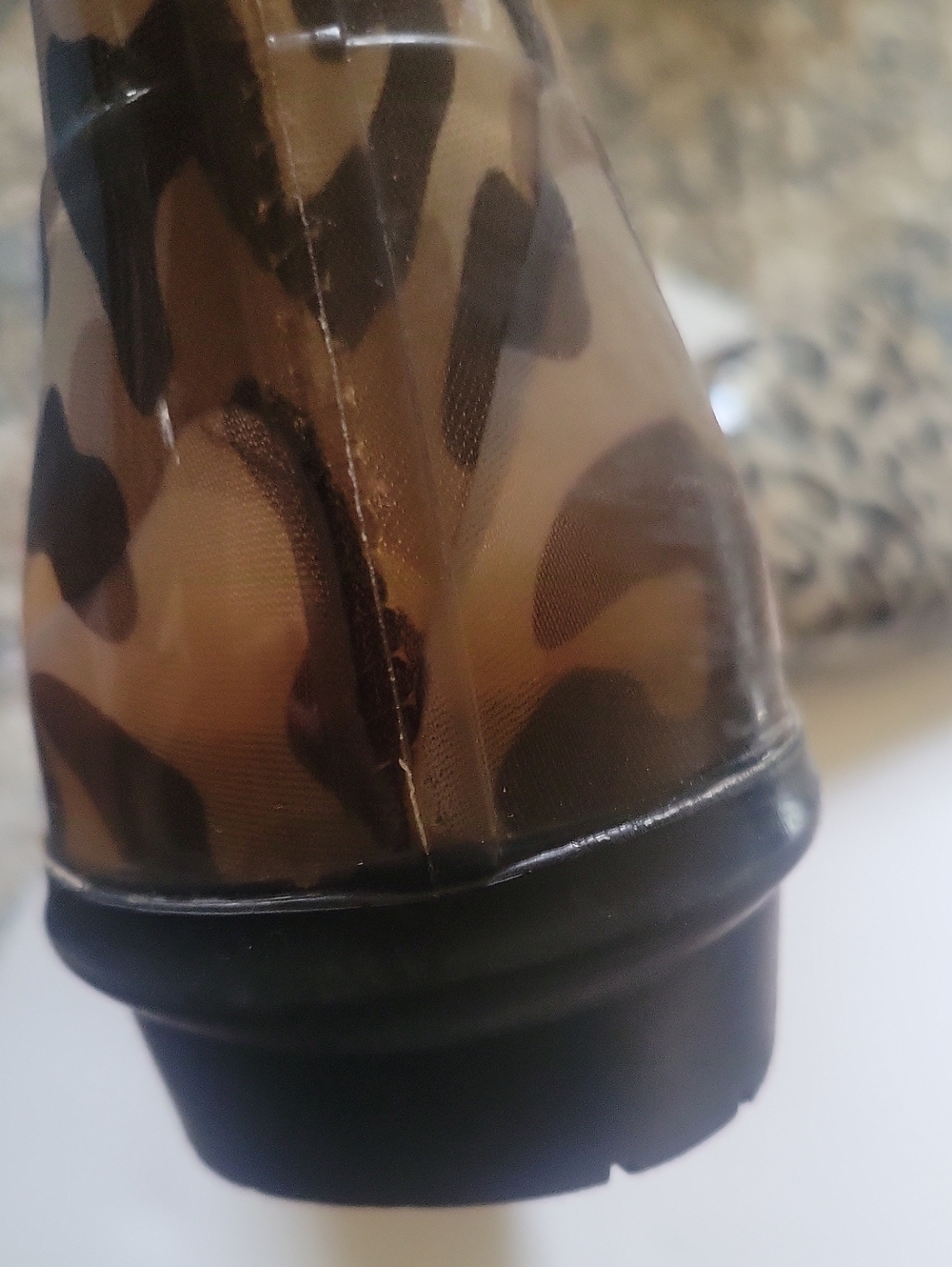 UGG Tan and Black Leopard-Print Rain Boots - Picture 4 of 8
